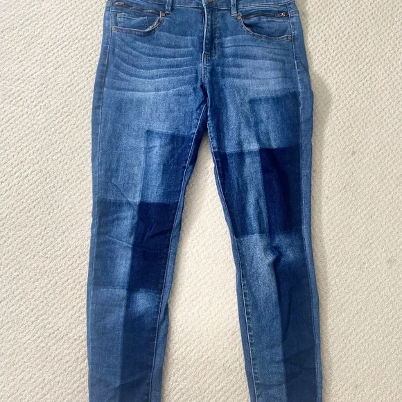 Design Lab MultiShade Patchwork Jeans (RARE) - Picture 3 of 6